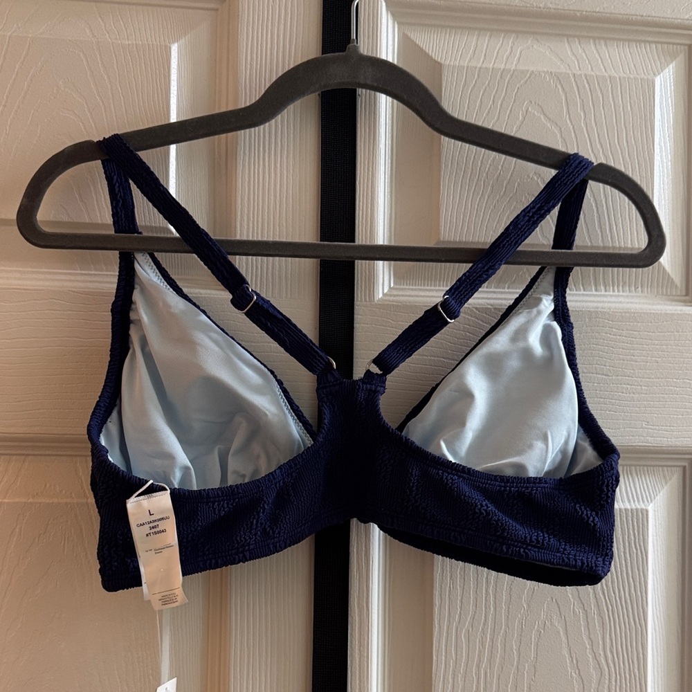 Cupshe Women's Navy Bikini top - Size Large, Matching Bottoms - Size Medium - Picture 5 of 14